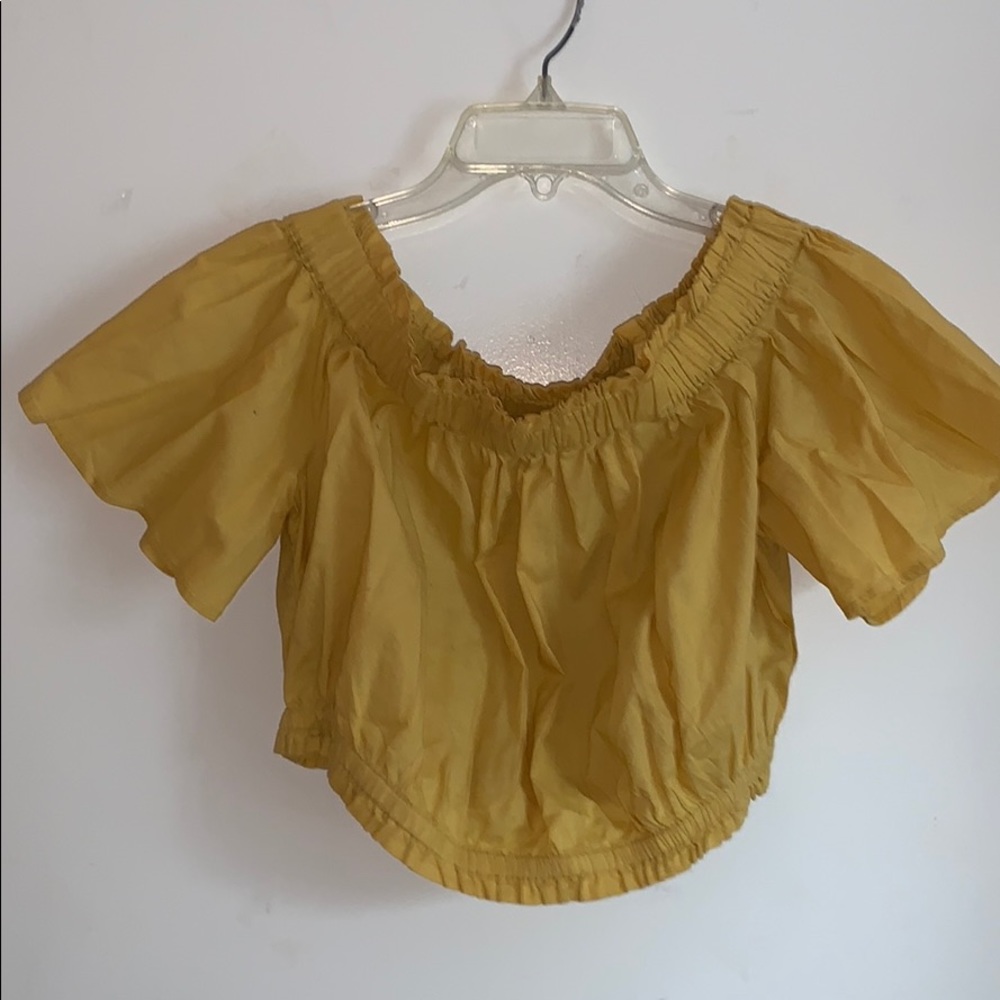 Off the shoulder crop top